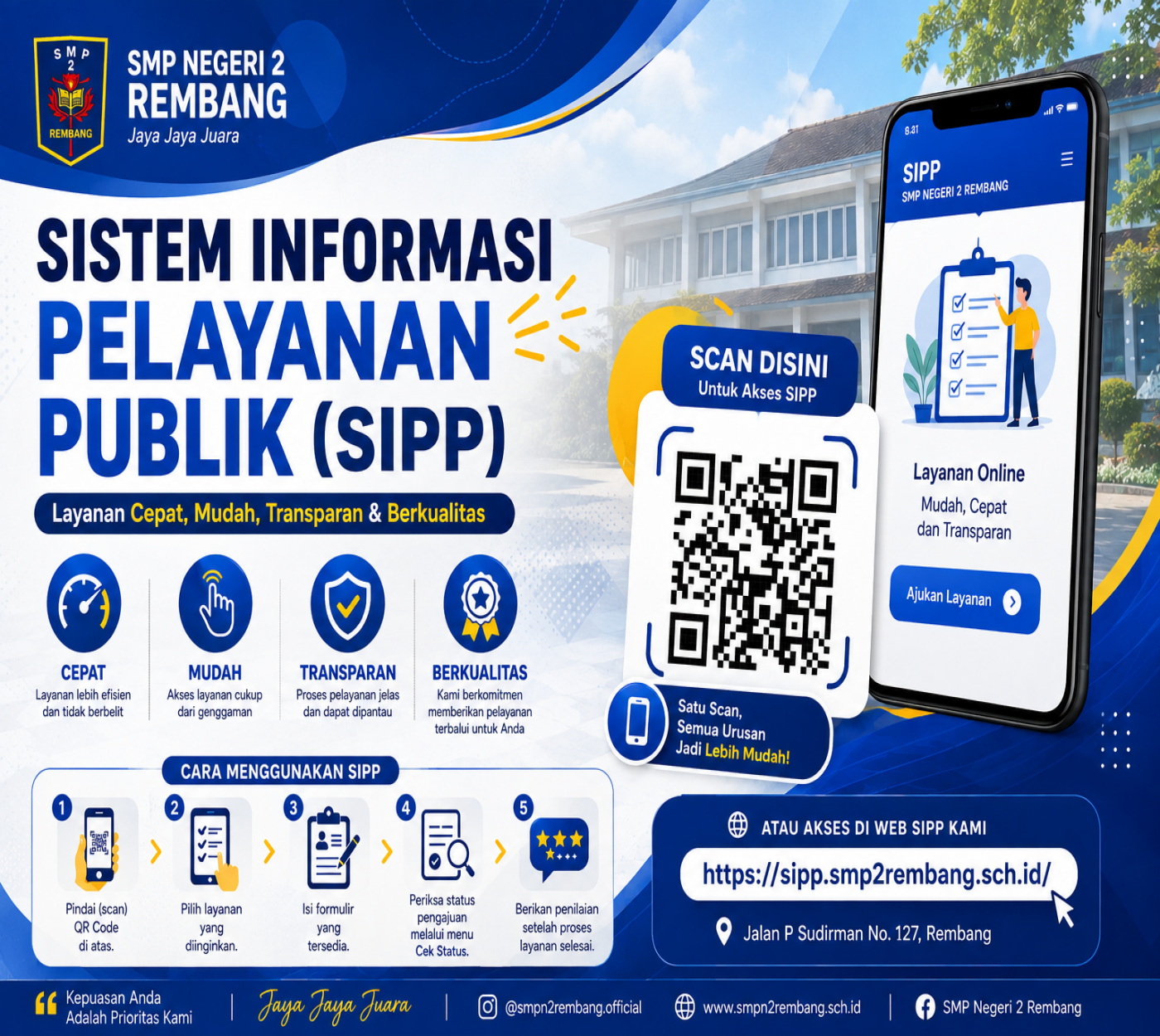 Sistem Informasi Pelayanan Publik SMP Negeri 2 Rembang